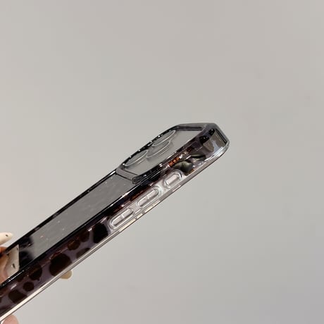 キラキララメいりアニマル柄 iPhone17Pro/17ケース 豹柄 iPhone17ProMax/16Pro/15/14カバー 上品 丈夫 [M6451]