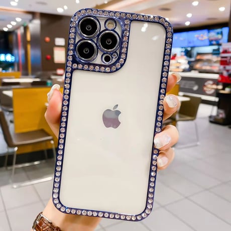 ジュエルデコiphone13/12proケース オシャレ キラキラ iphone11pro/XSカバー  ファッション 綺麗 クリアカバー[M1653]