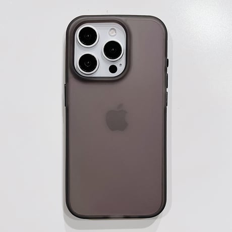 指紋防止 滑り止め加工 iPhone16pro/16plusケース 半透明 シンプル風 iPhone15pro/14/13proカバー 高品質 黄ばまない [M4983]