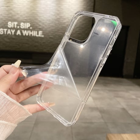 高透明感 iPhone14/13proケース 四角耐衝撃加工クリア iPhone12promax/11カバー シンプル  使いやすい 男女兼用[M3362]