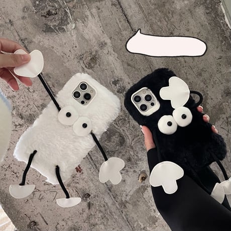 お揃いモンスター iphone14/13promaxケース  面白い 柔らか iphone12/11カバー  秋冬人気アイテム キュート おすすめ[M2253]