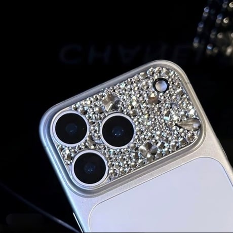 ダイヤ カメラ保護カバー キラキラ iPhon17ProMax/17Pro/17/Air 可愛い ハンドメイド 女子力アップ [M5725]