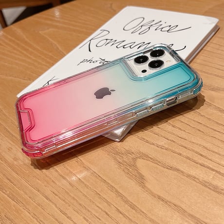 耐衝撃おしゃれ アイフォン14Plus/14proカバー グラデーションカラー iphone13/12pro/11ケース 黄ばまない  頑丈 耐久性あり[M2223]