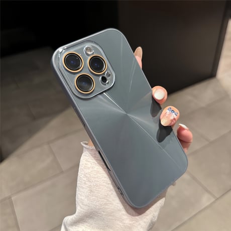 オーロラ光る iPhone16Pro/16ケース 頑丈 高級感 iPhone15Pro/14promax/13カバー レンズ保護 耐久性あり [M5399]