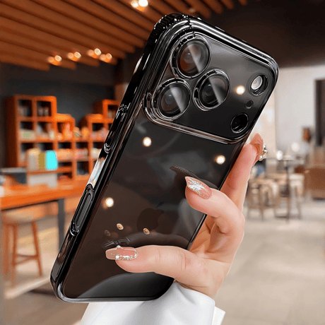 メタル iPhone17pro/16promaxケース  クリア 黄ばまないアイフォン15pro/14/13/12proカバー カメラ保護 軽量 定番商品[M3550]