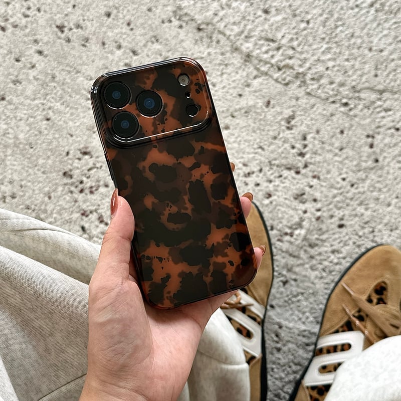 琥珀柄 iPhone17Pro/17ケース べっ甲柄 iPhone17Promax/17Air