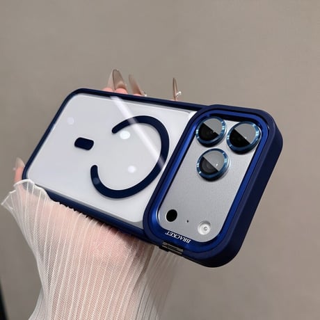 高機能高品質 iPhone17pro/17promaxケース MagSafeリングスタンド iPhone16/15/14シリーズカバー 耐衝撃 レンズカバー付[M5948]