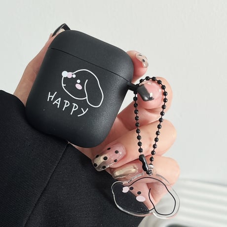 猫/犬 Airpods4ケース  指紋防止 Airpodspro2/proカバー Airpods3 キュート キーホルダー付 プレゼントにおすすめ[M5020]
