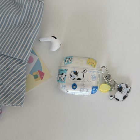 猫ちゃん Airpods Pro3ケース かわいい Airpods4/3カバー pro2/pro1 リング/キーホルダー ギフトにおすすめ[M6424]