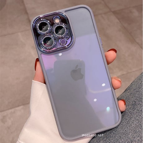 【iPhone15対応】耐衝撃高透明iPhone14promaxケース  キラキラカメラレンズ保護フィルム付き 高級感 頑丈[M2254]