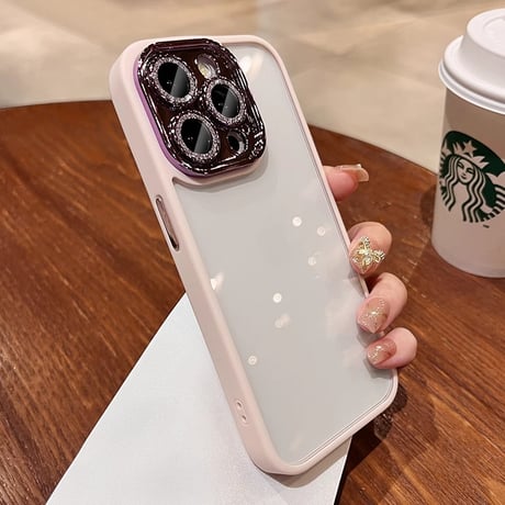 大人気 iPhone16pro/16plusケース キラキラカメラカバー 黄ばまない  iphone15pro/14/13/12proケース 丈夫 シック[M3861]