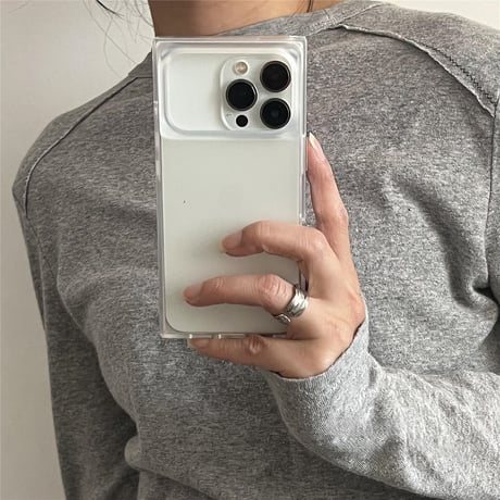スクエア  iPhone17Pro/17promaxケース マット仕上げ 指紋防止 iPhone17/16/15proケース  カッコイイ 高級感 [M5924]