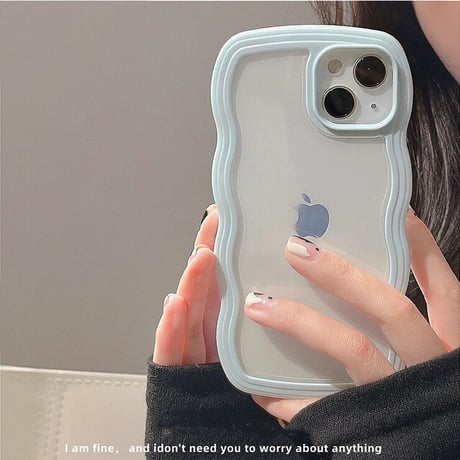 【iPhone16対応】波デザインの枠 iphone15/14/13/12promaxケース  耐衝撃 クリア iphone11/XSMAXカバー  頑丈 耐久性 人気品[M1732]