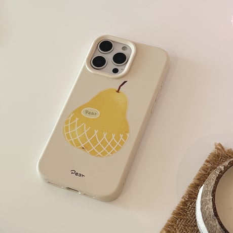 梨柄 iPhone16/16proケース シリコン iPhone15promax/14/13カバー シンプル 人気 女子力アップ [M5375]