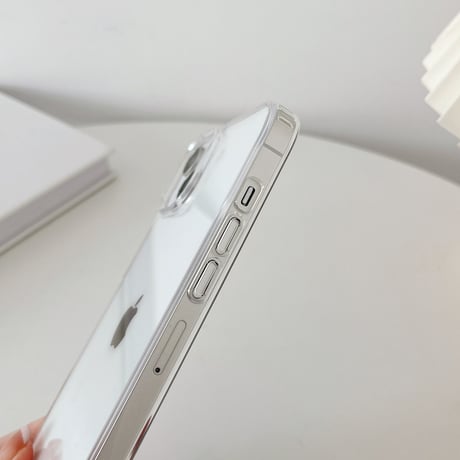 高透明 iphone14/13promaxケース 耐衝撃加工 iphone12/11proカバー  シンプル風 黄ばまない[M2086]