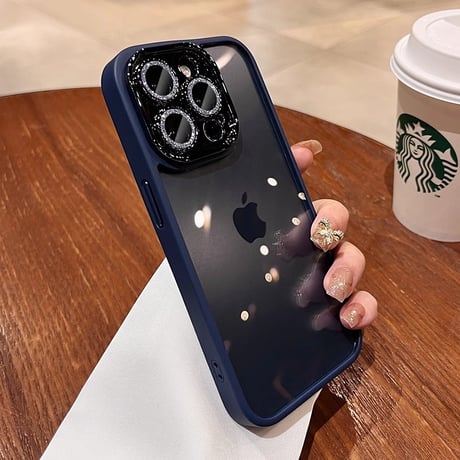 大人気 iPhone16pro/16plusケース キラキラカメラカバー 黄ばまない  iphone15pro/14/13/12proケース 丈夫 シック[M3861]