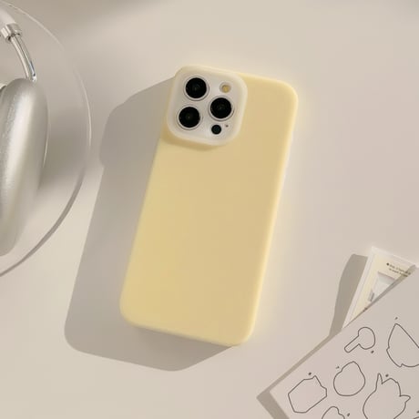淡色系 iPhone15Pro/15ケース シリコン製 iPhone14Pro/13/12カバー 手さわりいい 丈夫 包装BOX付[M4502]