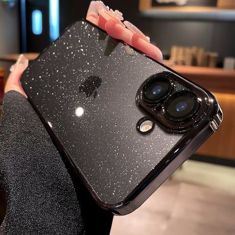 キラキラ iPhone17pro/17promaxケース おしゃれ透明 アイフォン16/15pro/13/12カバー 黄ばまないメッキ カメラ保護 軽量丈夫[M3564]