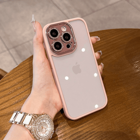 大人気 iPhone16pro/16plusケース キラキラカメラカバー 黄ばまない  iphone15pro/14/13/12proケース 丈夫 シック[M3861]