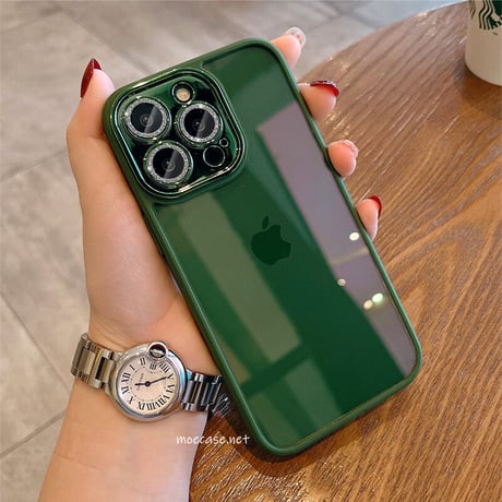 【iPhone15対応】耐衝撃高透明iPhone14promaxケース  キラキラカメラレンズ保護フィルム付き 高級感 頑丈[M2254]