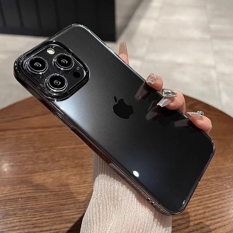 黄ばまないクリアiPhone15pro/15promaxケース 薄型軽量 高透明感