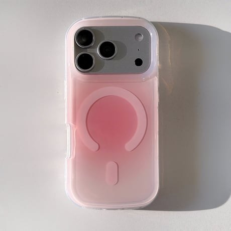 グラデーションカラーiPhone17/17Proケース MagSafe対応 iPhone17ProMax/Air/16/15promaxケース オシャレ 丈夫 [M5906]