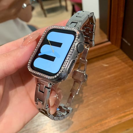 高級感 Apple watch Series10バンド おしゃれ金属 アップルウォッチバンド Ultra series8 7 6 5 4  3 2 SE SE2 高品質 セレブ愛用[M5201]