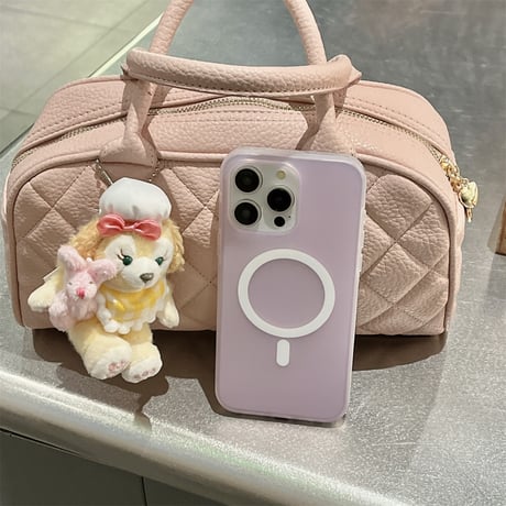 半透明 Magsafe対応iPhone15/15proケース 指紋防止 iPhone14promax/13pro/12ケース シンプル 高品質 [M4335]