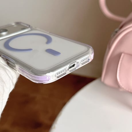 高透明耐衝撃 iPhone17Pro/17ケース MagSafe対応 カラーフレーム iPhone16Pro/15pro/14ケース 丈夫[M6508]