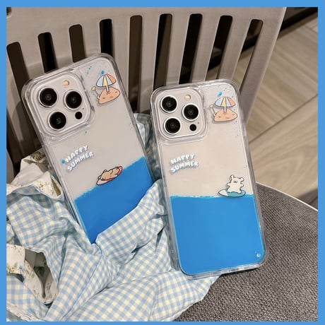 液体 iPhone15/15proケース サーフィンする犬ちゃん iphone14/13/12proカバー ストレス解消 面白い ギフトに最適[M4085]