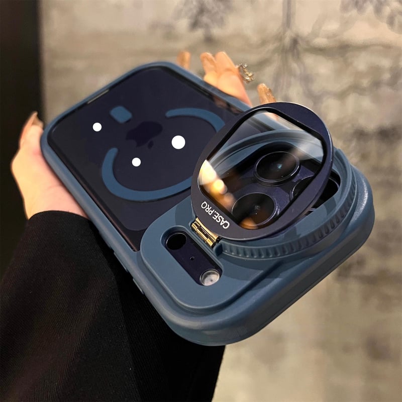 カメラ保護ケース付 iPhone17Pro/16ProMaxケース スタンド機能 Magsaf