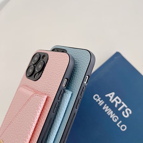 icカード入れ iphone14/14promaxカバー レザー ショルダー付き アイフォン13/12/11proケース 高級感 便利 シンプル風 [M2197]