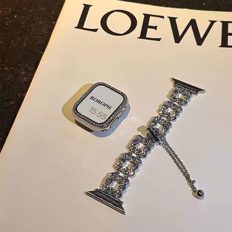 メタルビジュー Applewatch 10ベルト キラキラ 高級感 Ultra2/1/SE2/1/Series9/8/7/6/5/4/3/2/1アップルウォッチバンド おしゃれ[M4622]