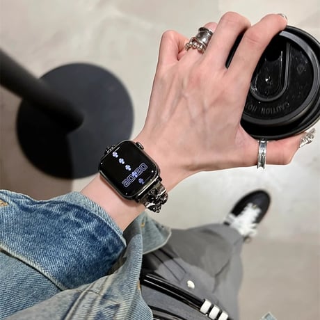 Apple watch series10/9  バンド オシャレ アップルウォッチseries 8 7 6 5 4 3 2 SE Ultra  トレンドファッション 高級感たっぷり[M4595]