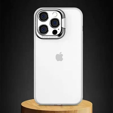 スマホスタンド付 アイフォン13mini/13promaxカバー  高品質 指紋汚れが付きにくい  iphone12/11ケース   クリア 耐衝撃  M1029