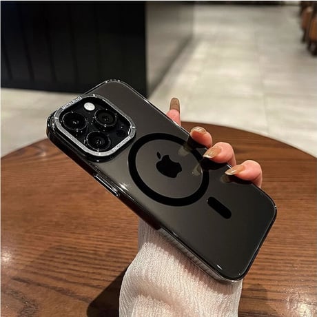 iPhone15Pro/15ProMaxケース クリア MagSafe対応 黄ばまない アイフォン14/13proカバー カッコイイ 頑丈 [M3528]