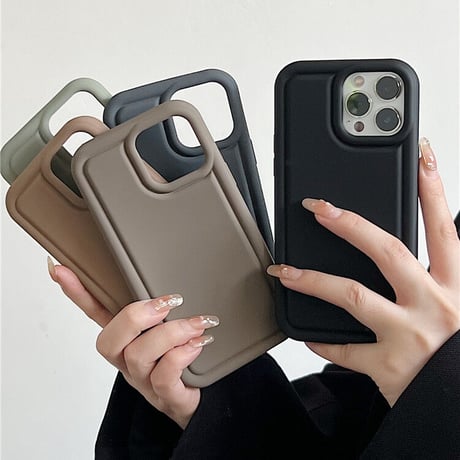 高級感シリコン iPhone14pro/14plusケース シンプル風 アイフォン13/12/11カバー 頑丈 男女兼用 秋冬人気色[M2515]