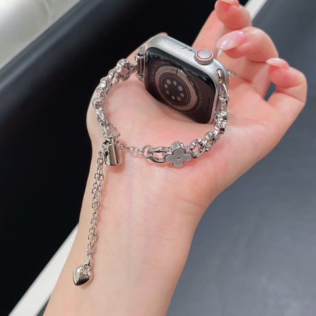 花 Applewatch series10/9バンド オシャレ アップルウォッチseries 8 7 6 5 4 3 2 SE Ultra  人気アイテム 高級感たっぷり[M5257]