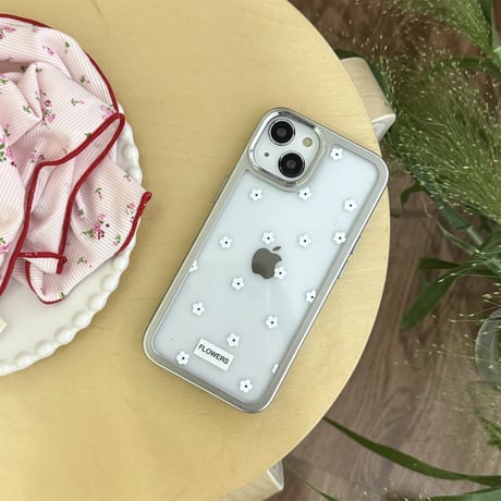 花柄 iPhone15/15proケース 黄ばまない クリアiPhone14/13pro/12ケース かわいい きれい[M4343]