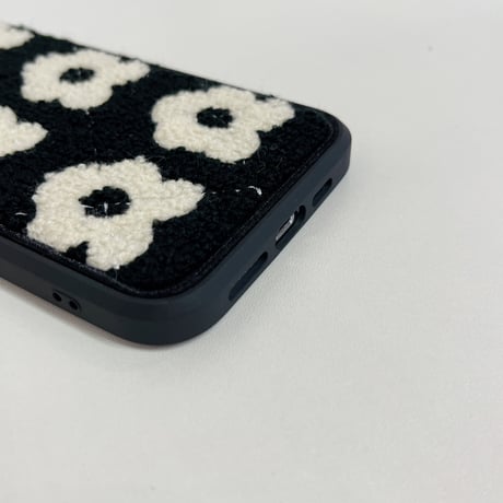 刺繡花柄 iphone14/13pro/12カバー 柔らかい  iphoneXs/11カバー  ブラック  温かい  キュート ギフトにいおすすめ M1352