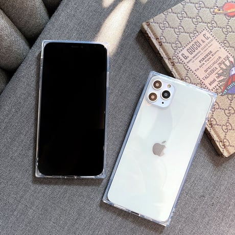 スクエア iPhone14Pro/15ケース 透明 シンプル アイフォン13/12/11promaxクリアカバー 使いやすい 男女兼用 ツヤあり[M2666]
