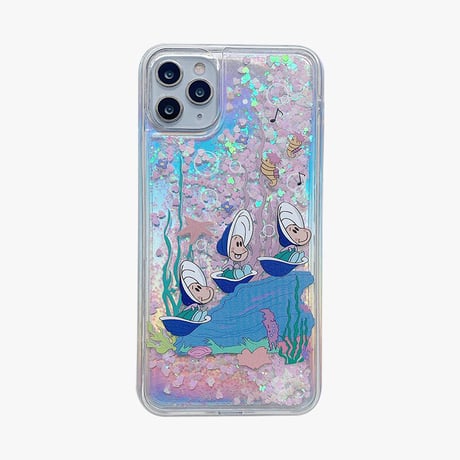 グリッター iphone12proカバー ラメキラキラアイフォン11プロ/iphone10ケース  カキ柄 インスタ映え スマホケース プレゼントM156