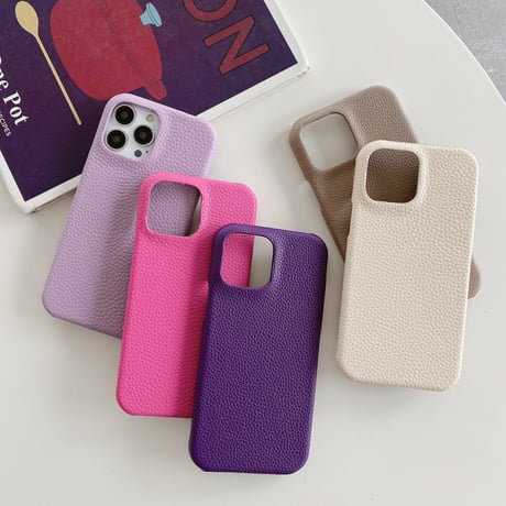 革製 iPhone14plus/14proカバー シンプル風 アイフォン13pro/12mini/11proケース おそろい 高品質 使いやすい [M2571]