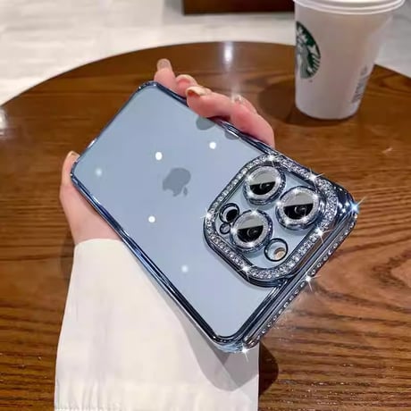 【iPhone17対応】ジュエリーデコ iPhone17e/16/14/15proケース  キラキラ オシャレ綺麗アイフォン13/12proカバー 高品質 カメラレンズフィルム付き [M1537]