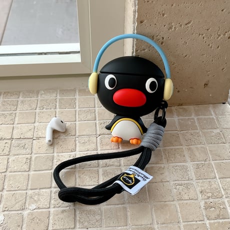 ペンギン Airpods4ケース ストラップ付 AirpodsPro2ケース エアーポッズ3/2 頑丈 かわいい ギフトにおすすめ[M5621]