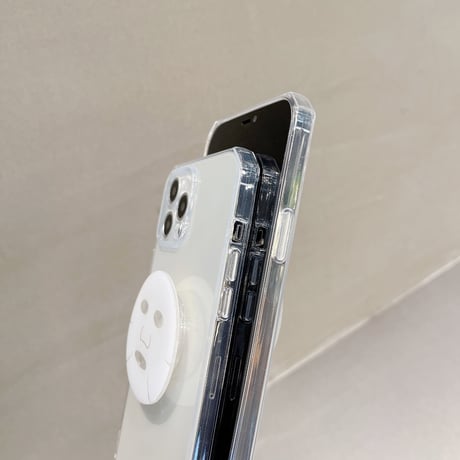 フェイスパック グリップ付 iphone13pro/12ケース   美容マスク クリア耐衝撃iphoneXR/11カバー   頑丈  多機能M952