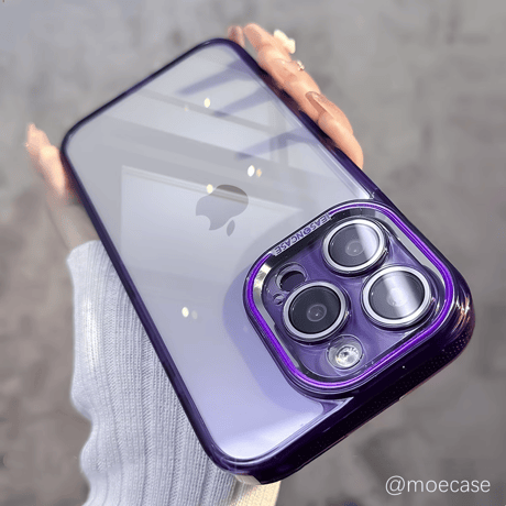 高透明 iPhone15/15proケース 滑り止め 丈夫iphone14Pro/13promaxケース 黄ばまない 画質に影響しないレンズフィルム付[M3738]