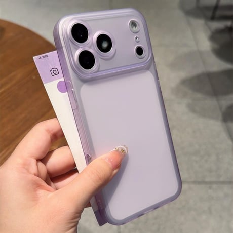 指紋防止 iPhone17Pro/17ケース マット仕上げ  iPhone17ProMax/Air/16Proケース 半透明 軽量 カメラカバー [M5981]