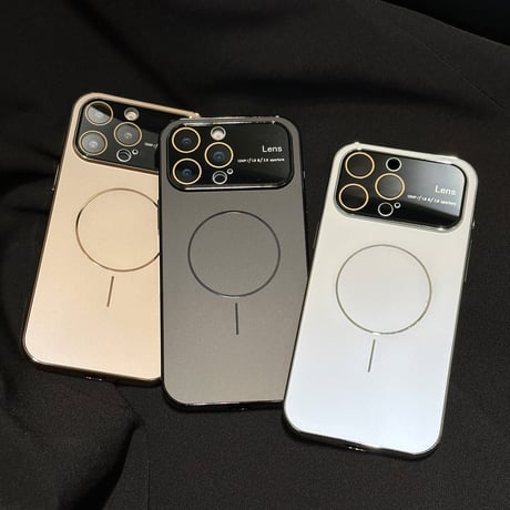 耐衝撃耐久性 iPhone17pro/16promaxカバー レンズ保護 Magsafe対応 iPhone15pro/14/13カバー 丈夫 高級感 [M5372]