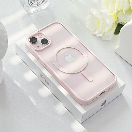 MagSafe iPhone15Promax/15proケース クリア シンプル iPhone14/13/12proカバー お揃い ファッション 男女兼用[M3522]